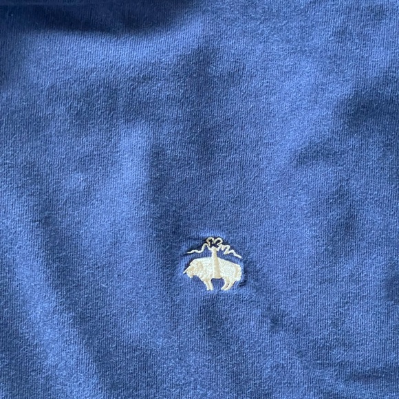 Brooks Brothers Blue Short Sleeve Tee with Embroidered Detail Size M - Picture 4 of 6